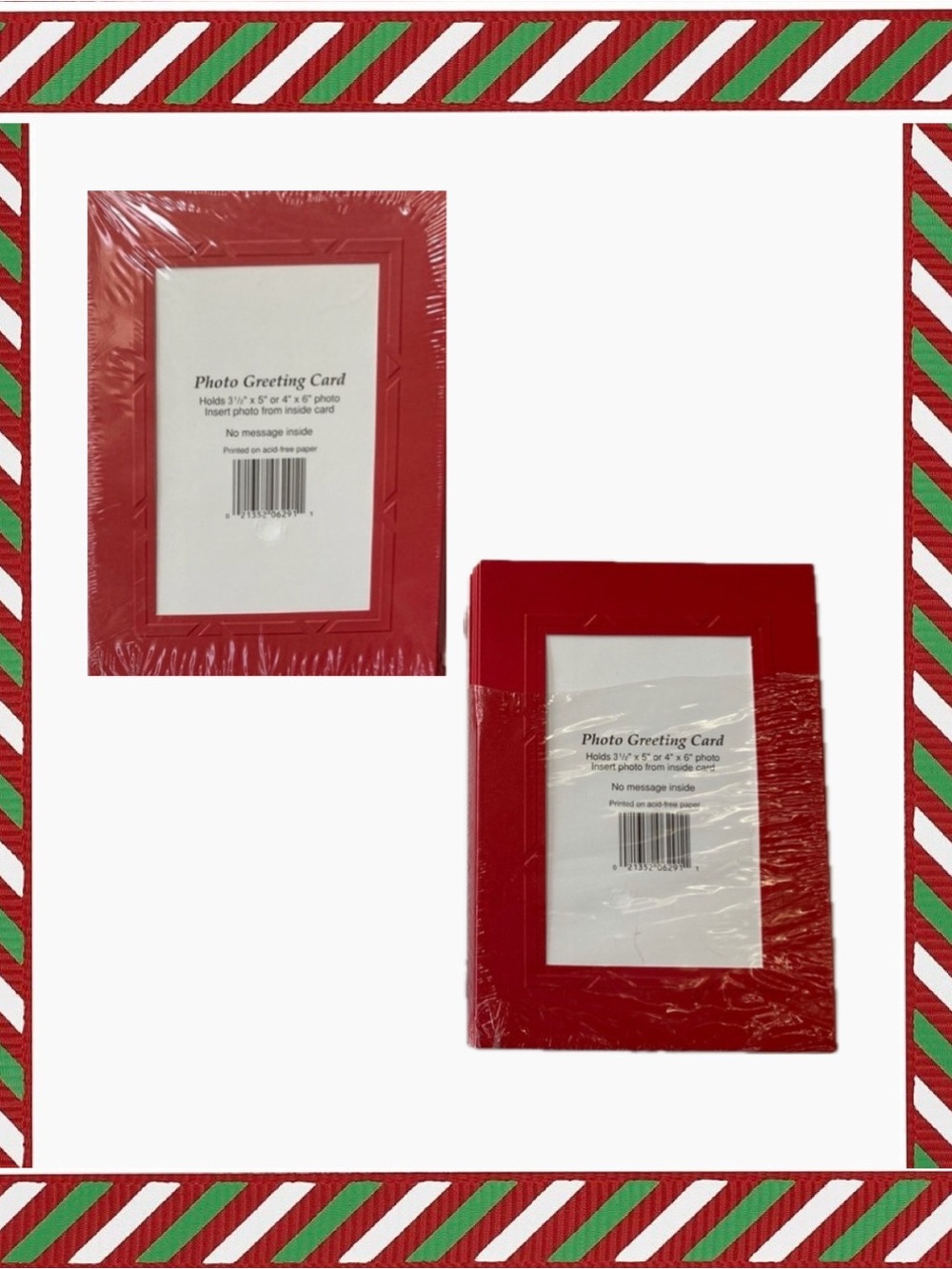 Photo Greeting Cards, Red, NEW